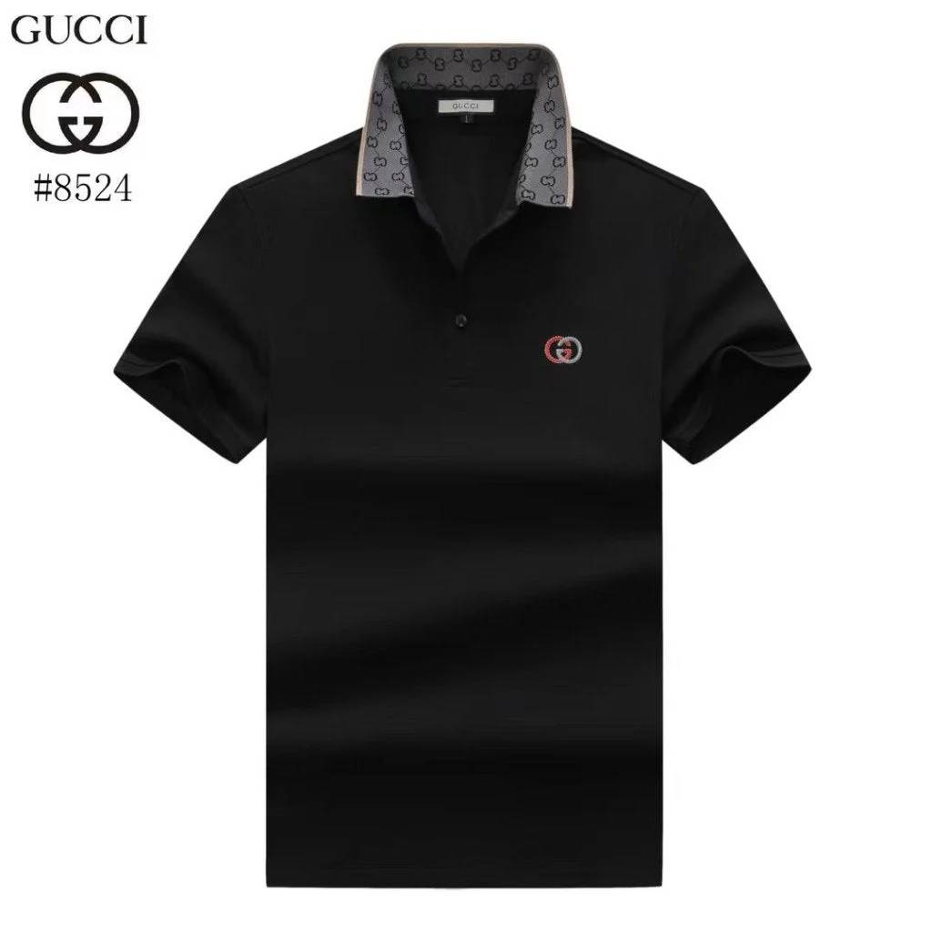 Gucci Black Premium Quality Luxury Polo T-shirt-0