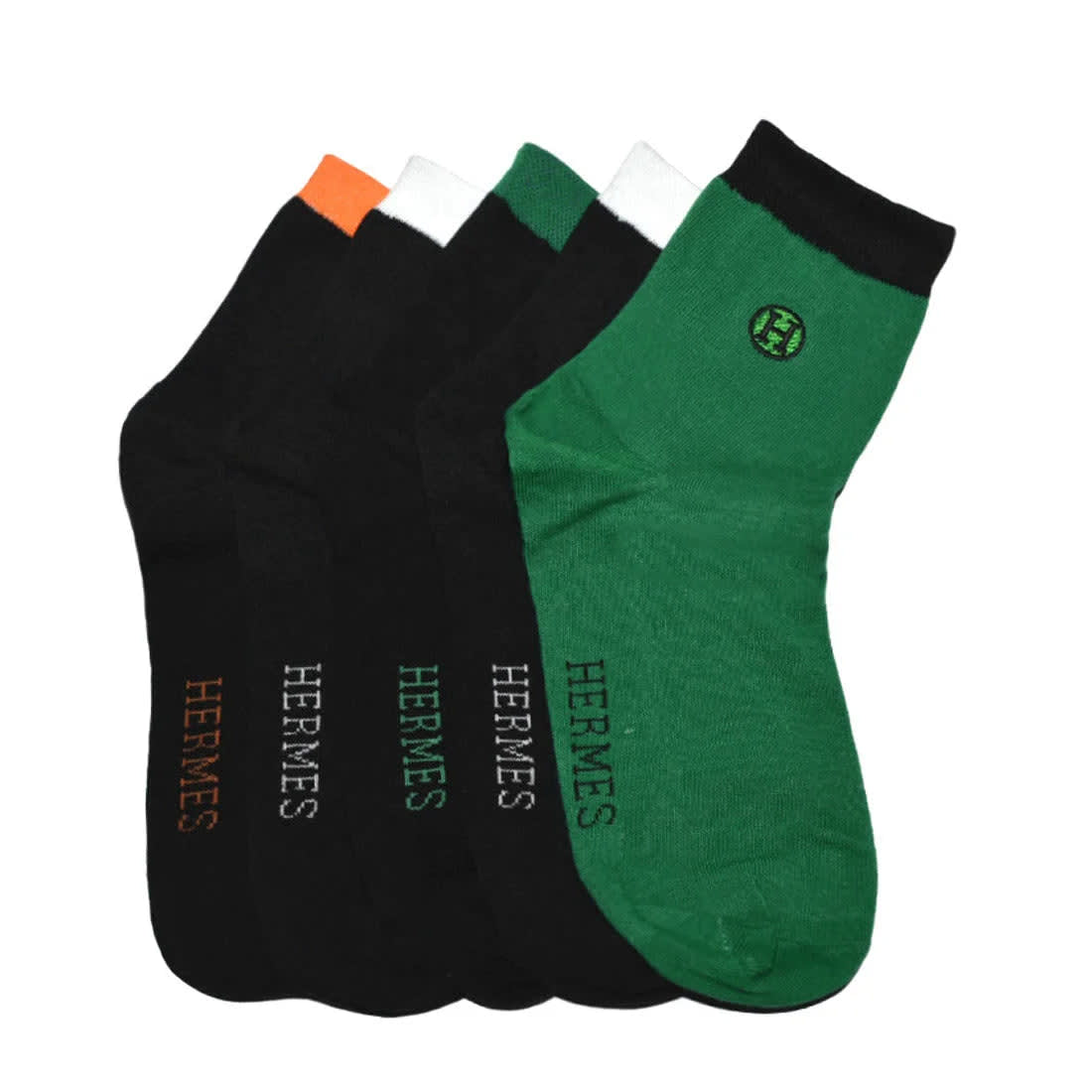 Hermes Embroidered logo Low Cut Premium Quality Socks-0
