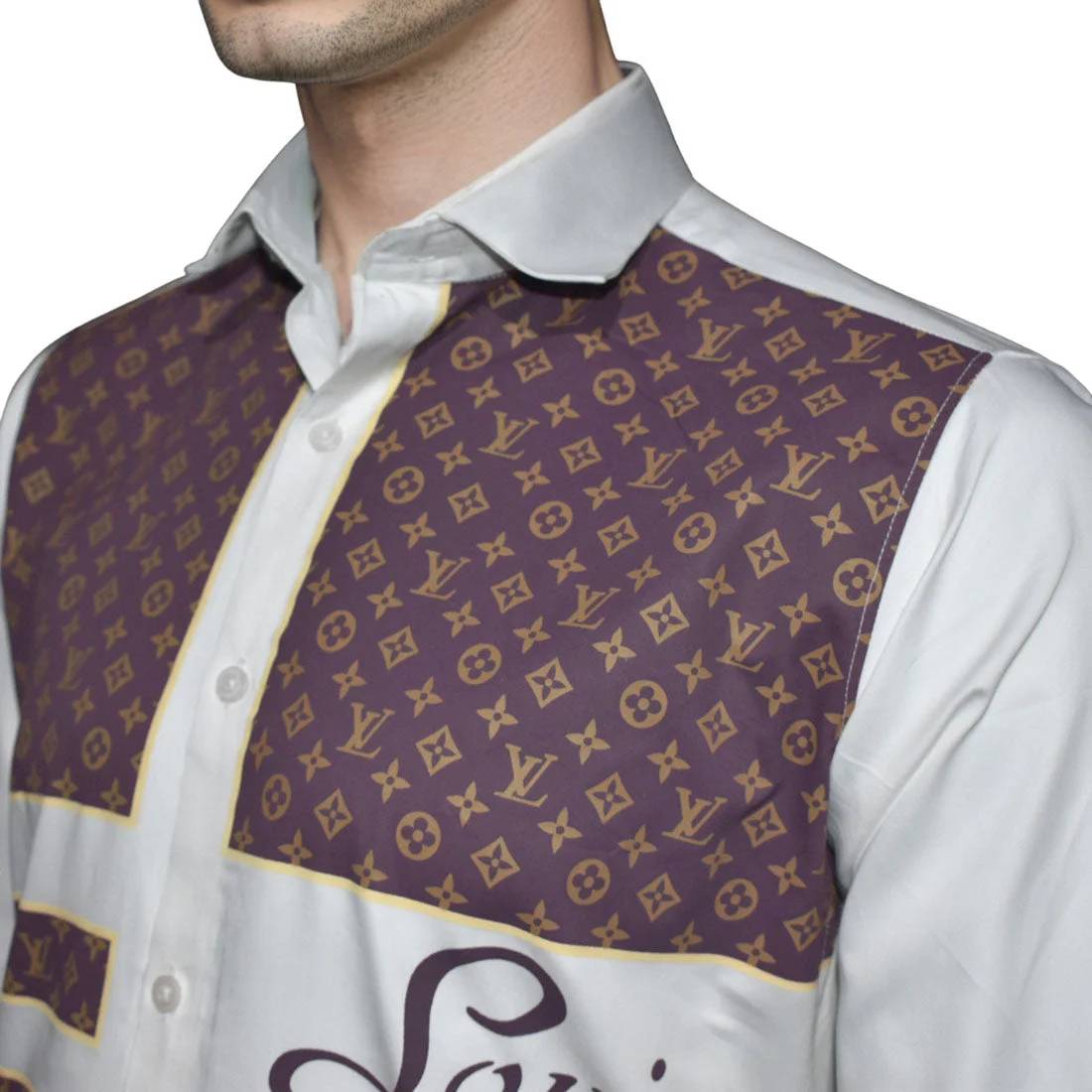 Louis Vuitton White New Designer Premium Shirt-2