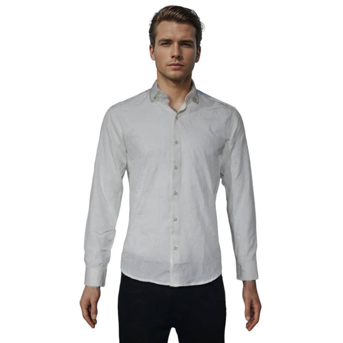 Louis Vuitton White Premium Quality Designer Shirt-5