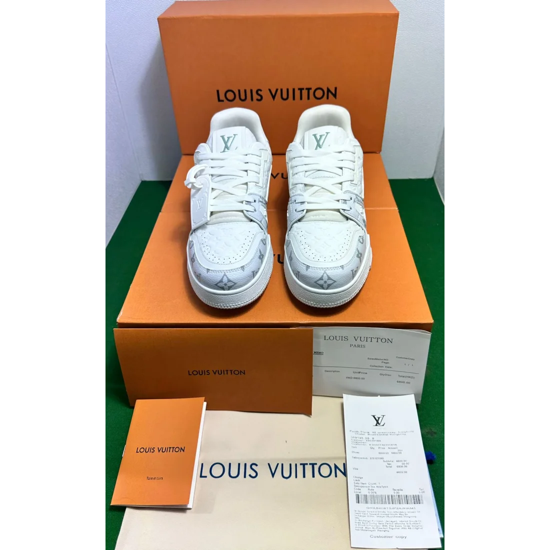 Louis Vuitton White Premium Quality Sneakers-0