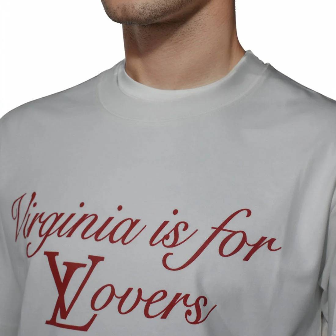 Louis Vuitton Virginia is for Lovers Print White T-shirt-2