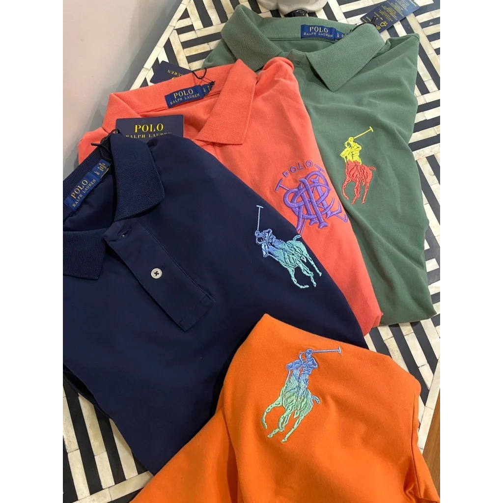 Ralph Lauren Orange Premium Quality Polo Tees-0