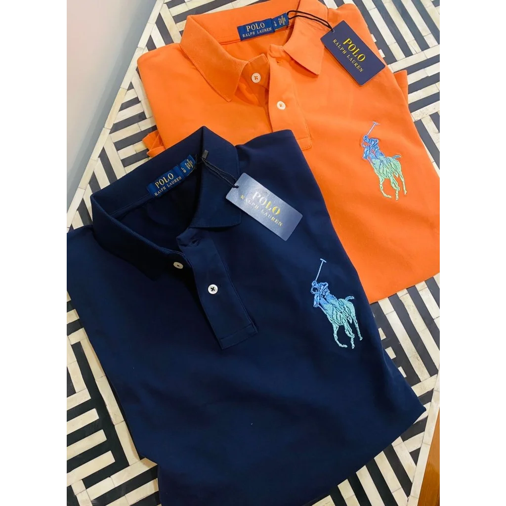 Ralph Lauren Orange Premium Quality Polo Tees-4