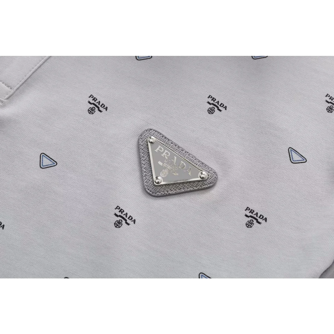 Prada Grey Premium Quality Polo Tees-2