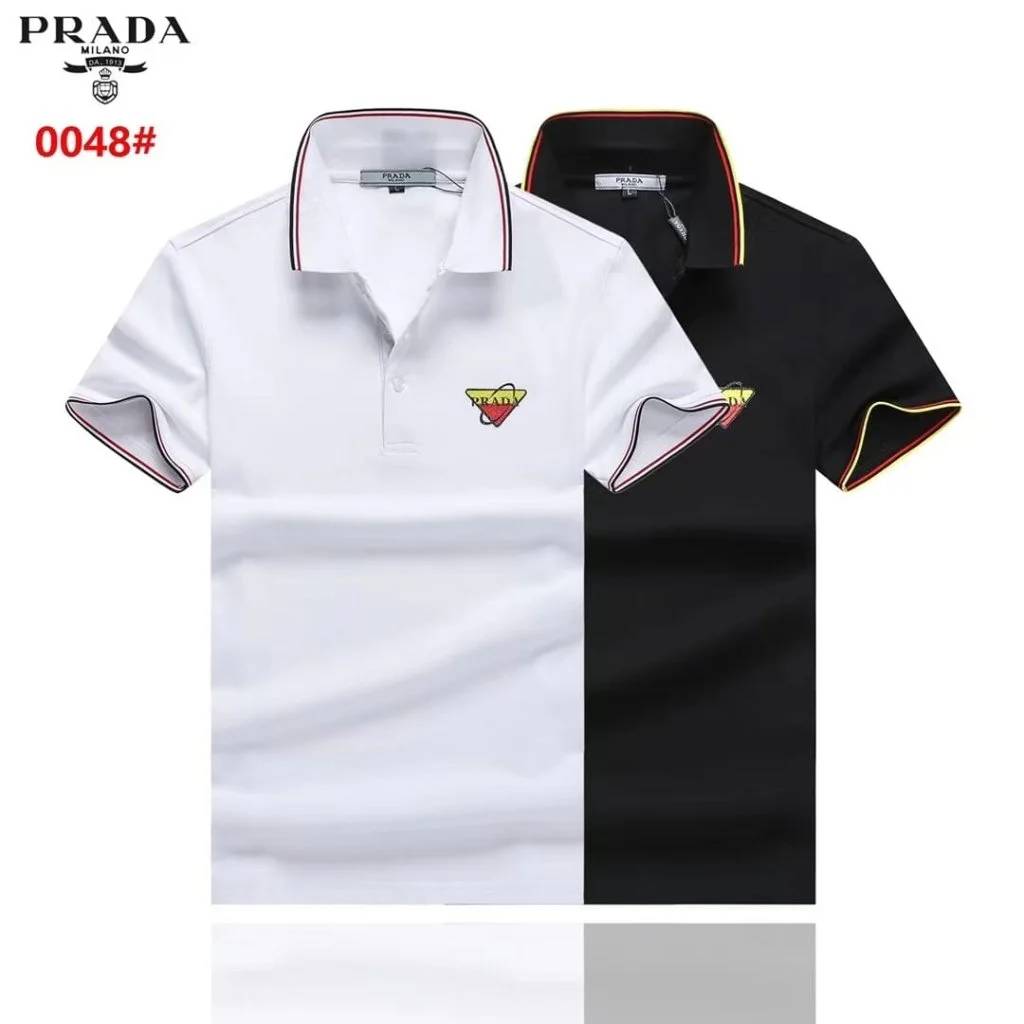 Prada White Premium Quality Polo Tees-6