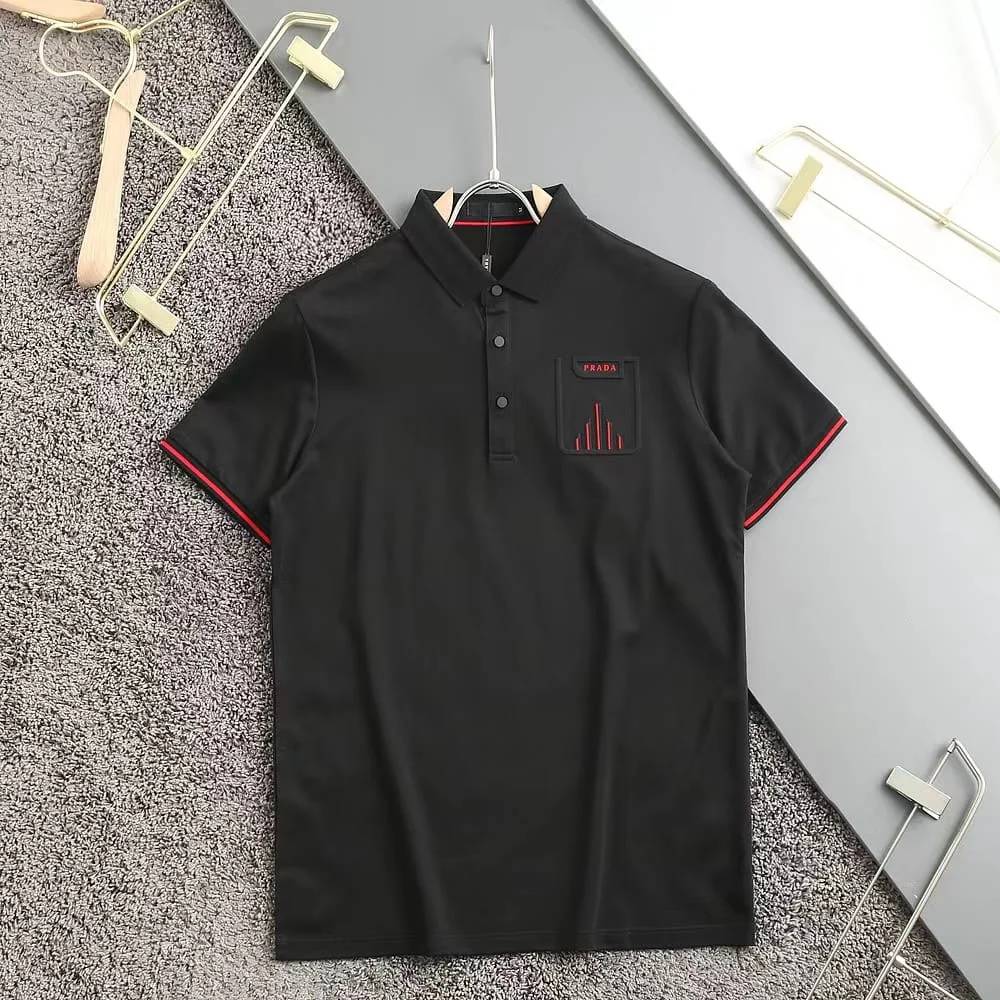 Prada Black Premium Quality Polo T-shirt-0