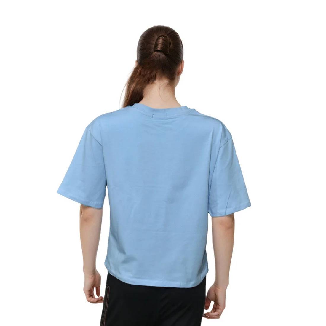 Balmain Sky Blue Premium Quality Women T-shirt-1