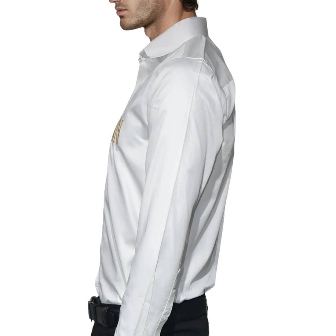Balmain White Premium Quality Long Sleeve Shirt-3