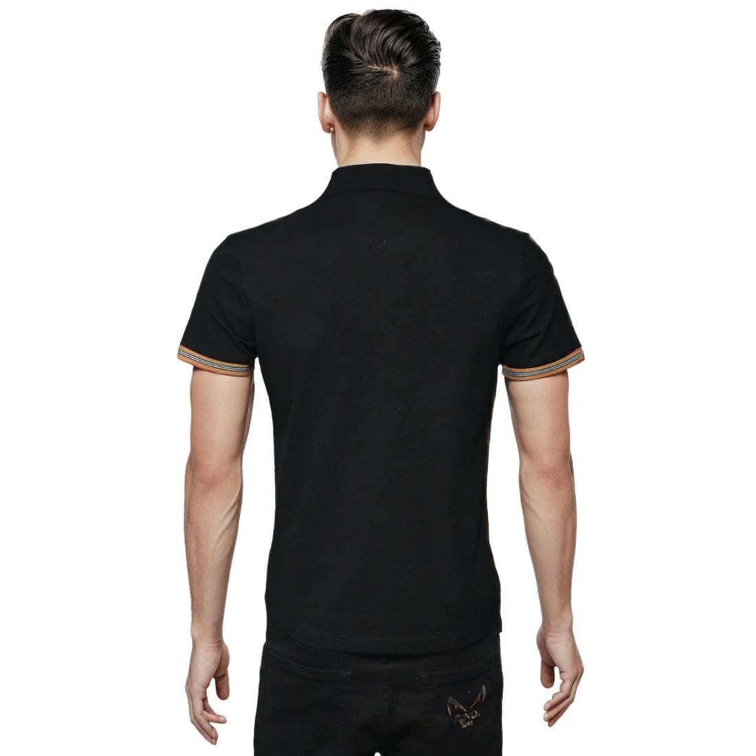 Burberry Embroidery Logo Black Premium T-shirt-1