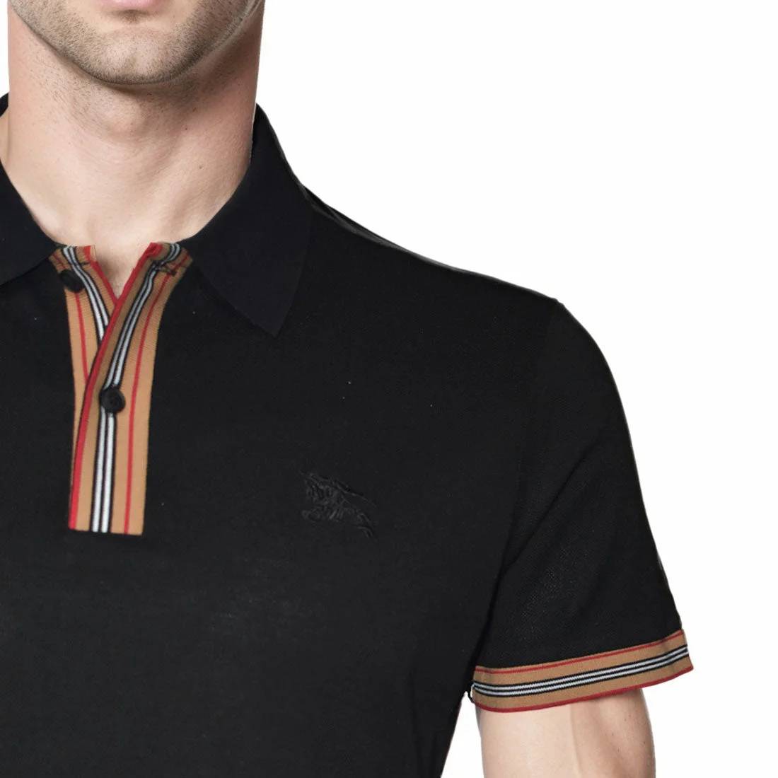 Burberry Embroidery Logo Black Premium T-shirt-4