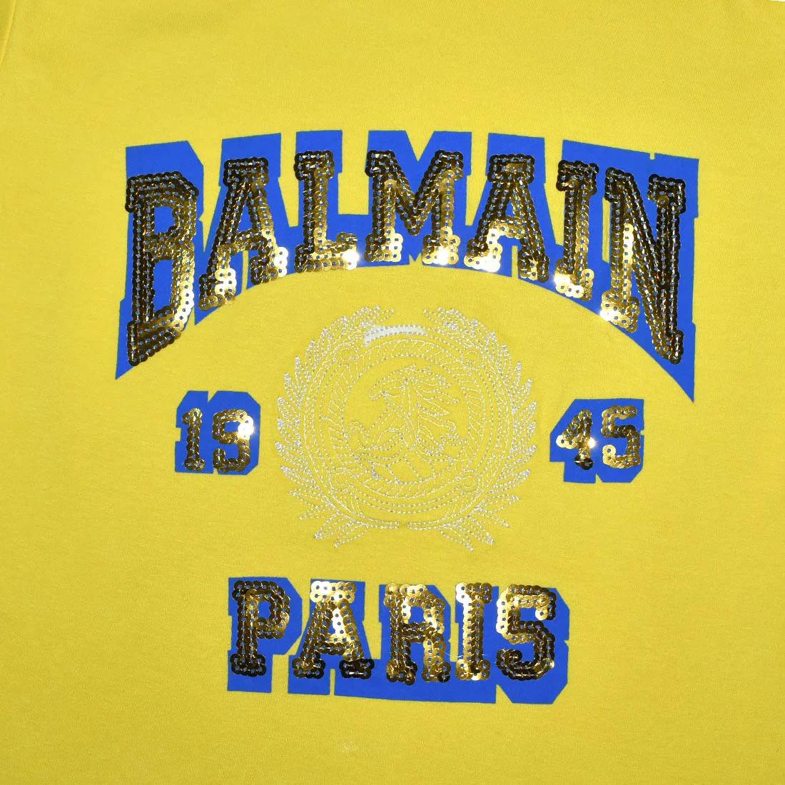 Balmain Yellow Premium Quality Women T-shirt-3
