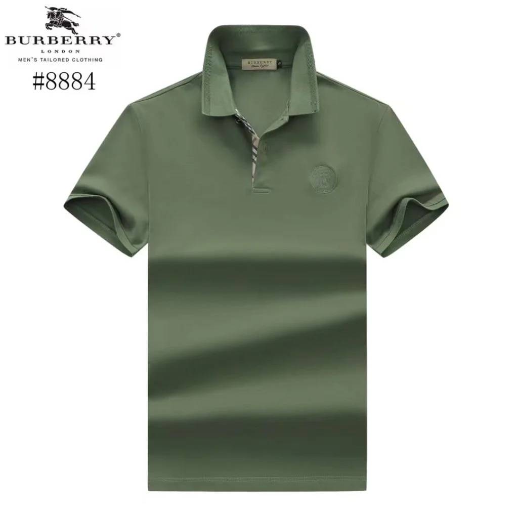 Burberry Green Premium Quality Polo Tees-0