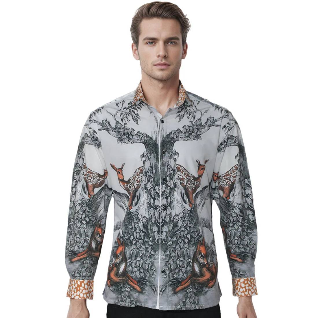 Burberry Carlota Deer Printed Premium Quality Shirt-0