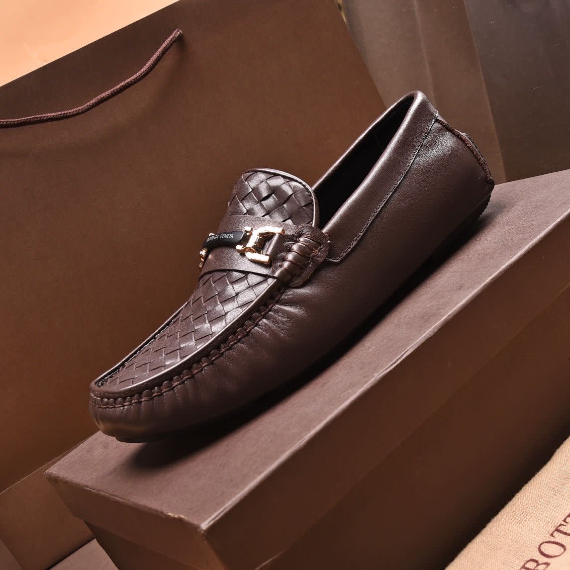 Bottega Veneta Brown Premium Quality Loafers-4