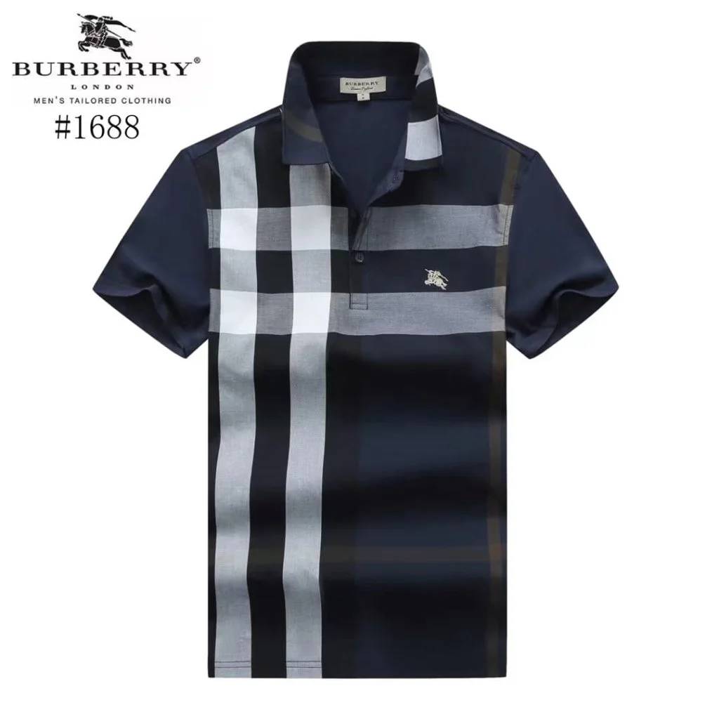 Burberry Blue Premium Quality Polo Tees-6
