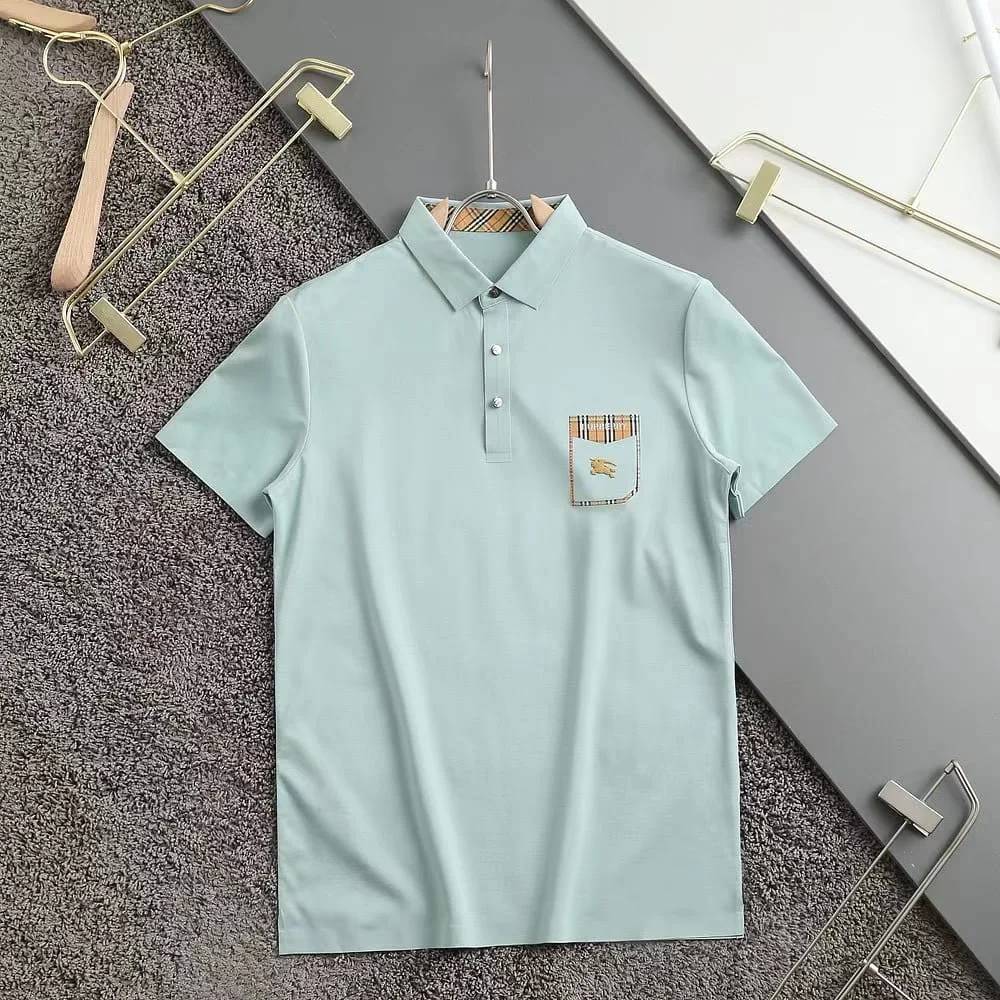 Burberry Green Premium Quality Polo Tees-6