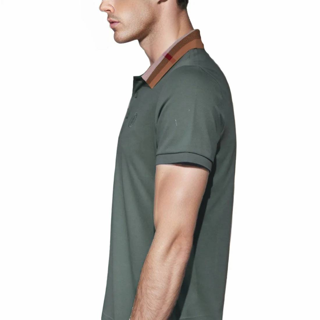 Burberry TB Embossed Logo Green Premium T-shirt-3