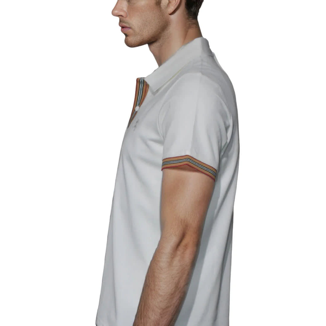 Burberry Embroidery Logo White Premium T-shirt-3