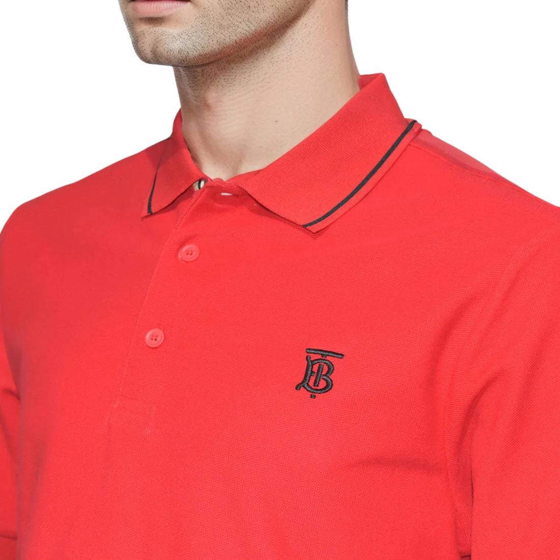Burberry Icon Stripe Red Premium T-shirt-2