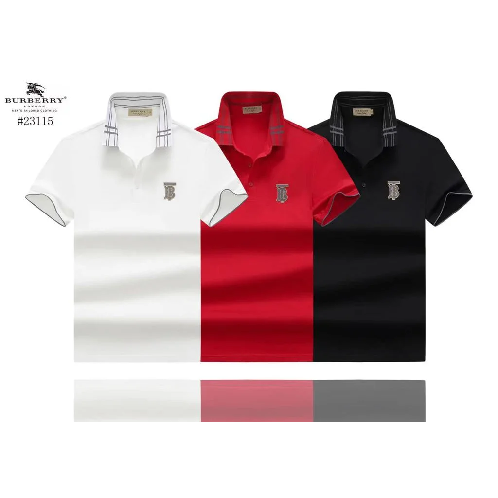 Burberry Black Premium Quality Polo Tees-0
