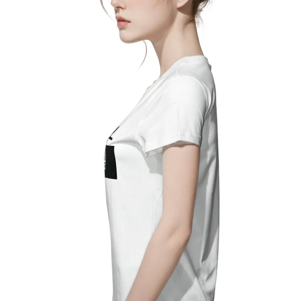 Chanel White Premium Quality Women T-shirt-2