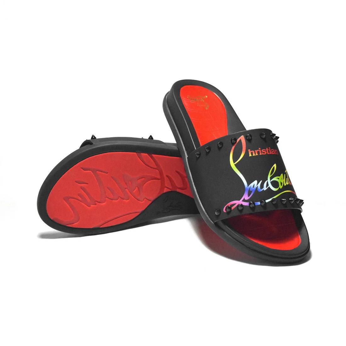 Christian Louboutin Black Premium Quality Men's Flip-Flops-6