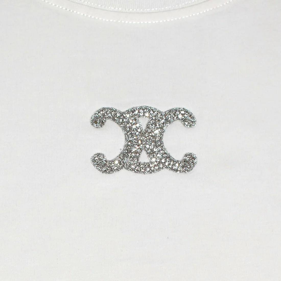 Celine White Premium Quality Women T-shirt-3