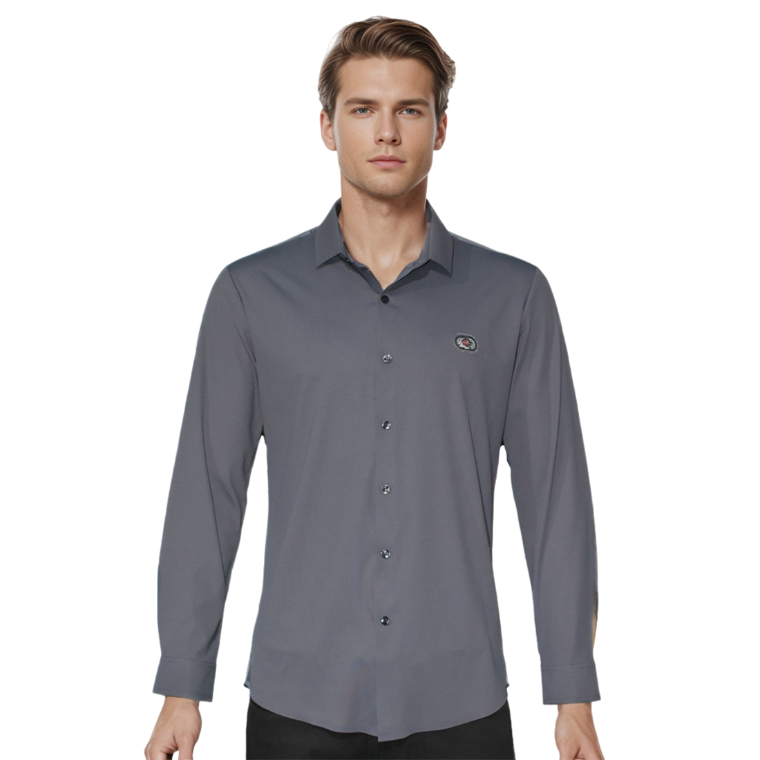 Christian Dior Steel Blue Premium Quality Shirt-0