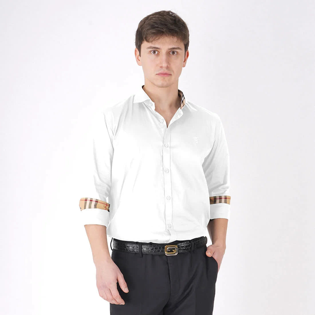 Burberry White Premium Quality Shirt-0