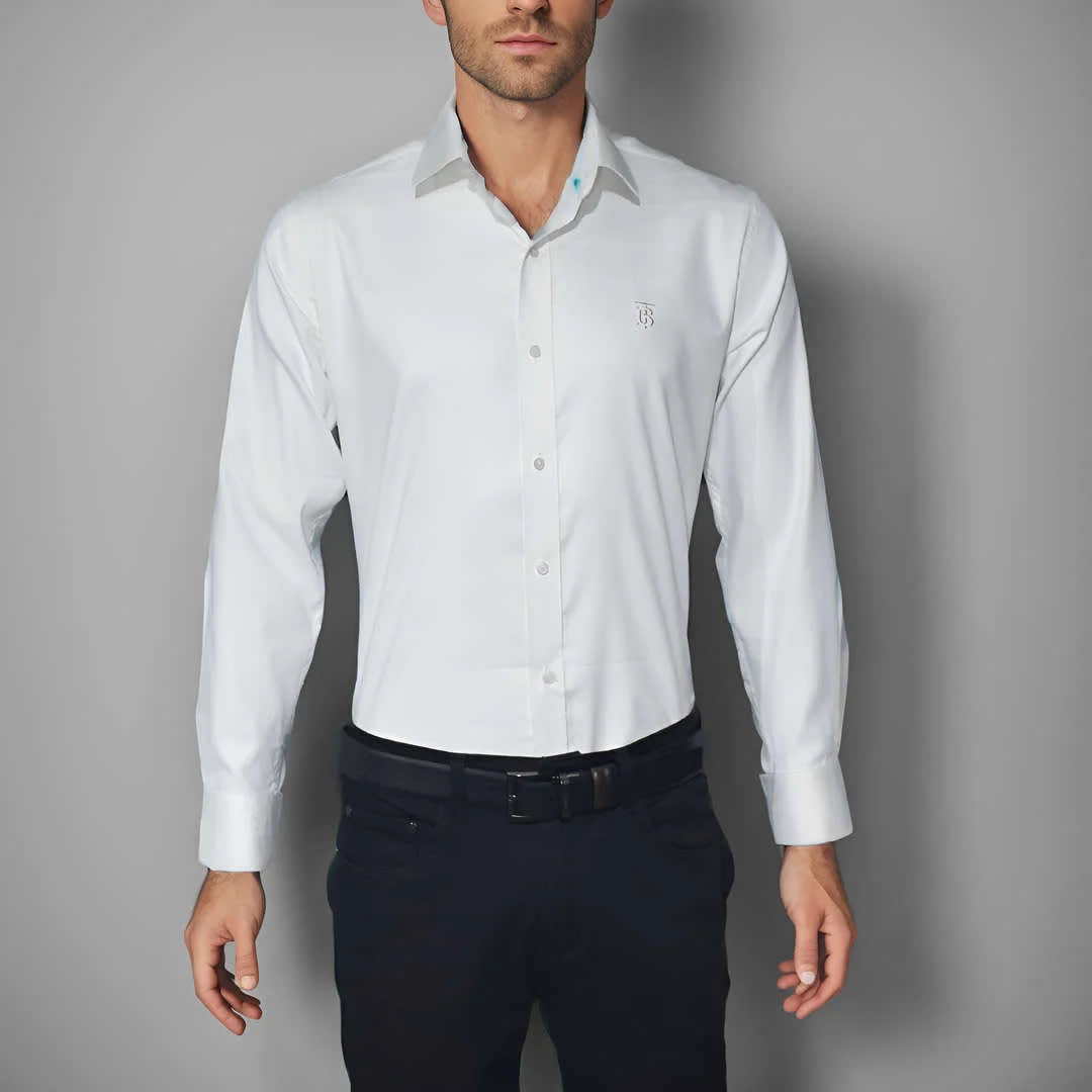 Burberry White Premium Quality Shirt-4