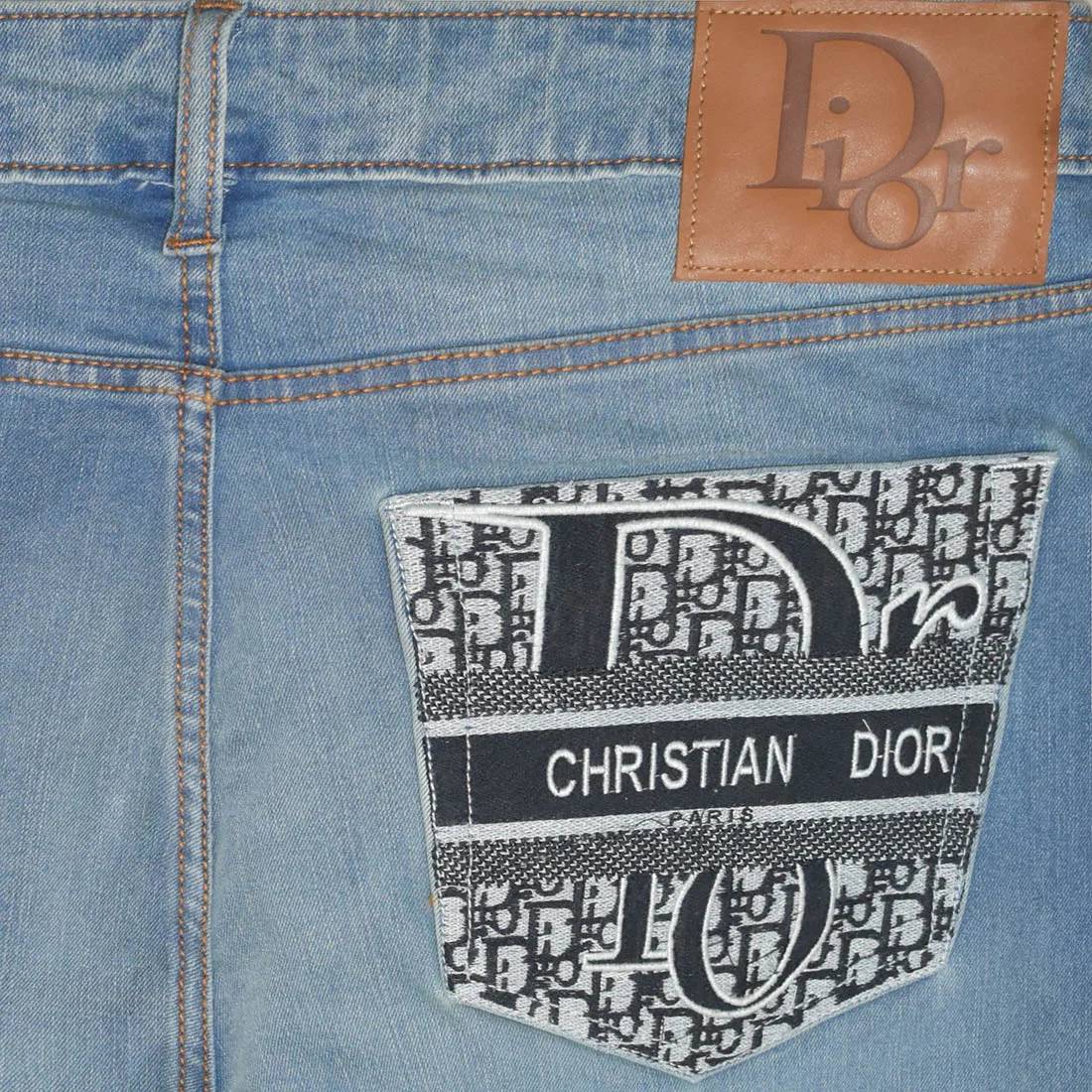 Dior Light Blue Premium Quality Jeans-3