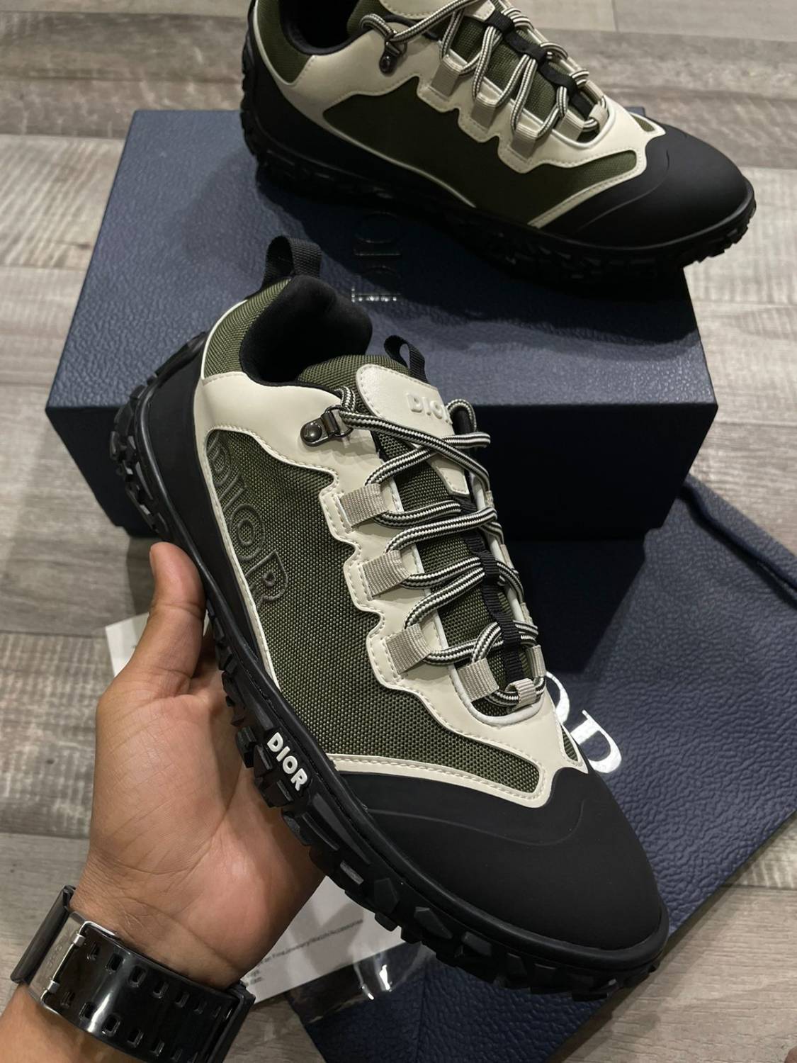 Dior Green Premium Quality Sneakers-1