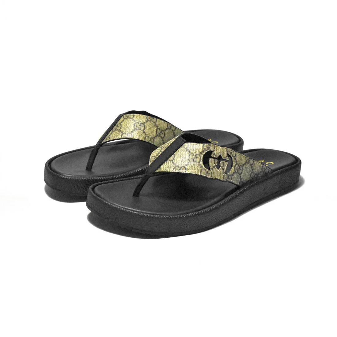 Gucci Black Premium Quality Men's Flip-Flops-0