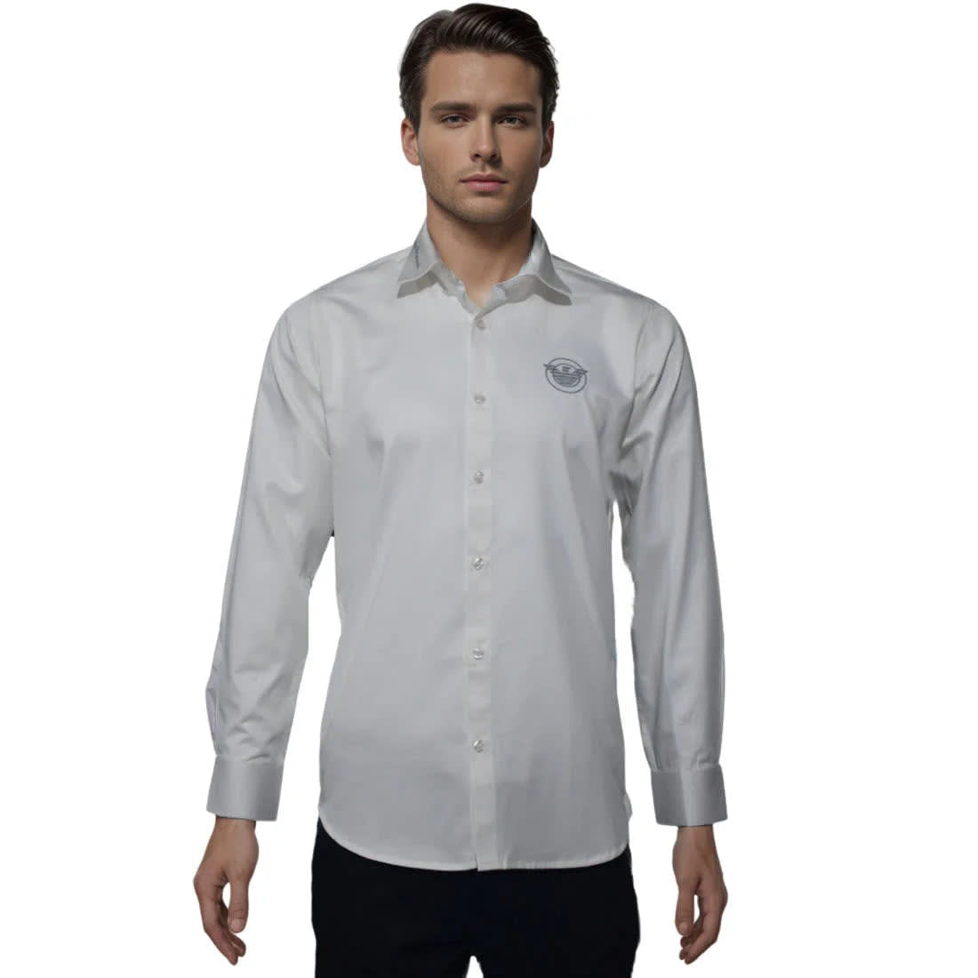 Giorgio Armani White Premium Quality Long Sleeve Shirt-6