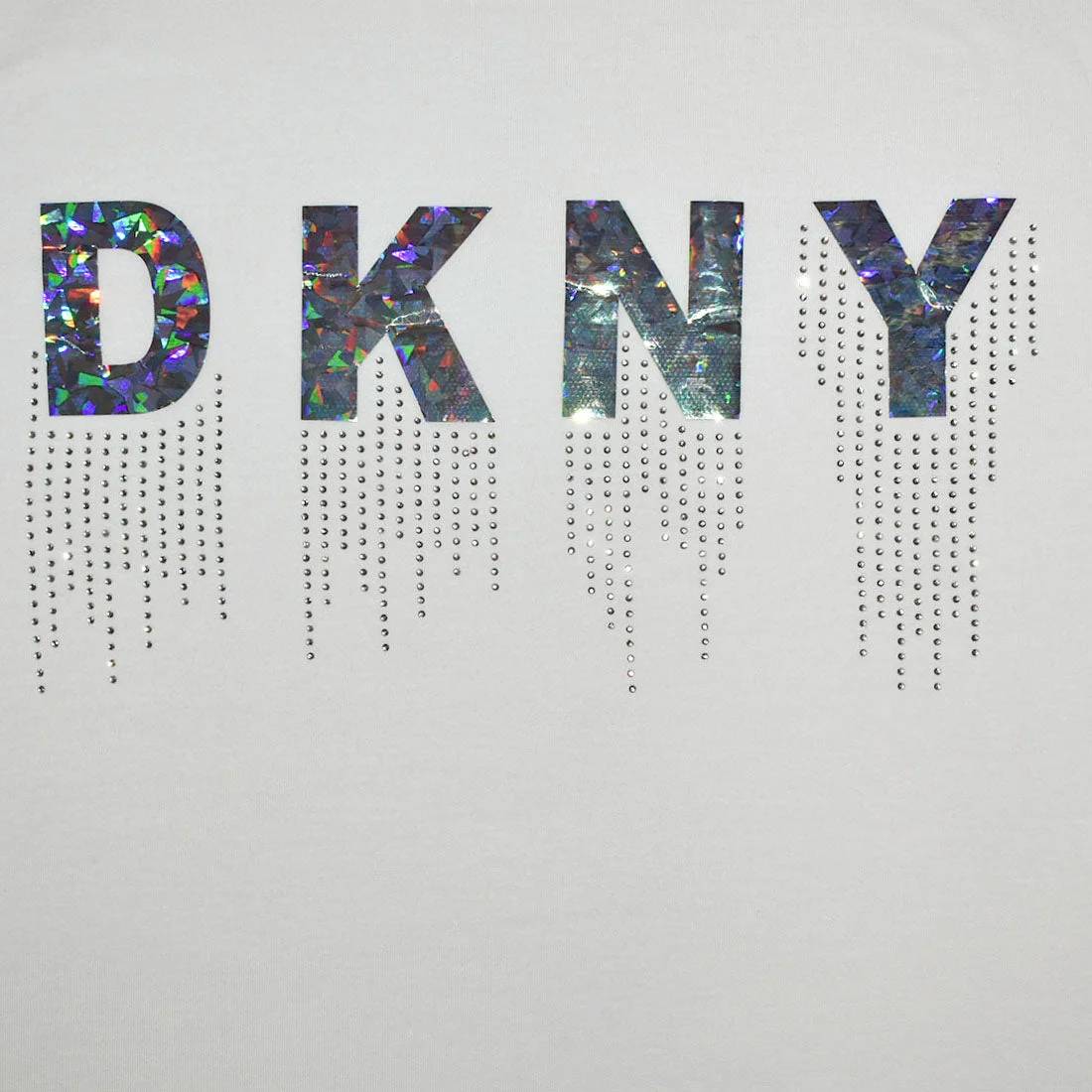 DKNY White Premium Quality Women T-shirt-3