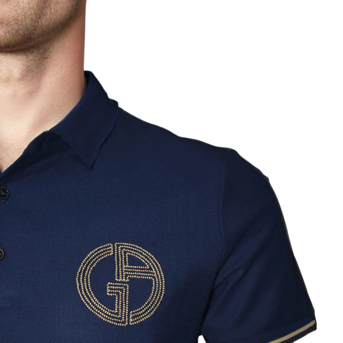 Giorgio Armani Navy Blue Premium Quality T-shirt-2