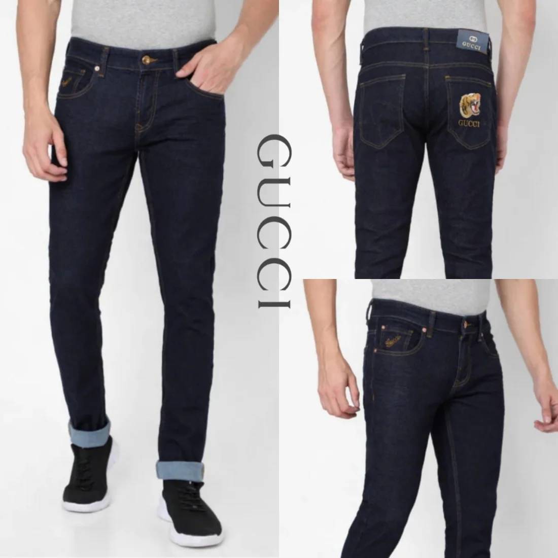 Gucci Blue Premium Quality Jeans-1