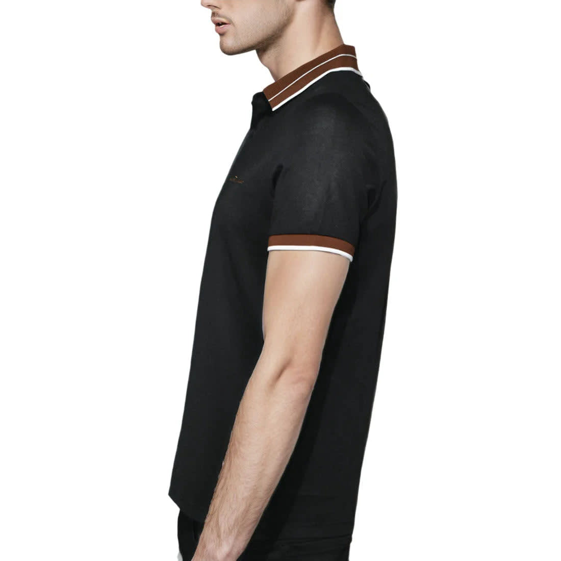 Salvatore Ferragamo Embroidered logo Black T-shirt-3