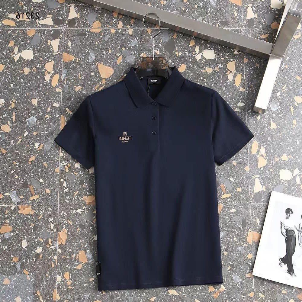 Fendi Blue Premium Quality Polo Tees-1