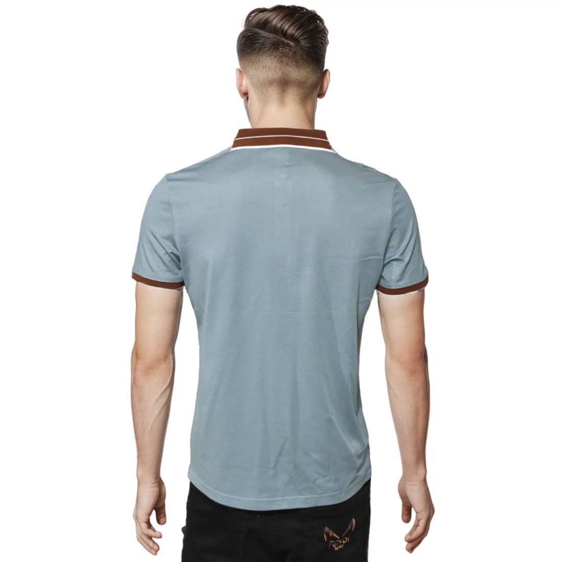 Salvatore Ferragamo Embroidered logo Blue T-shirt-1