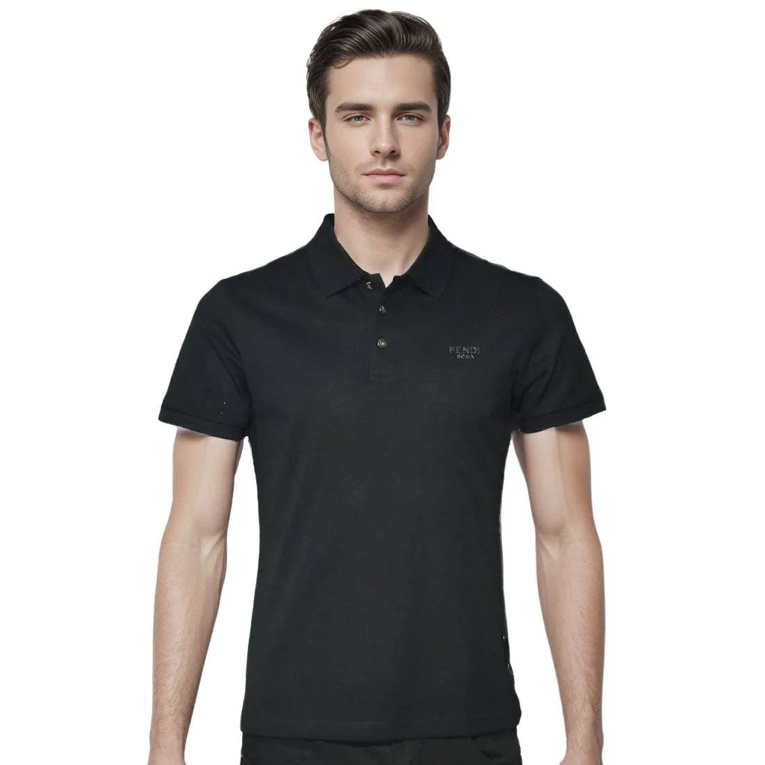 Fendi Black Premium Quality T-shirt-0