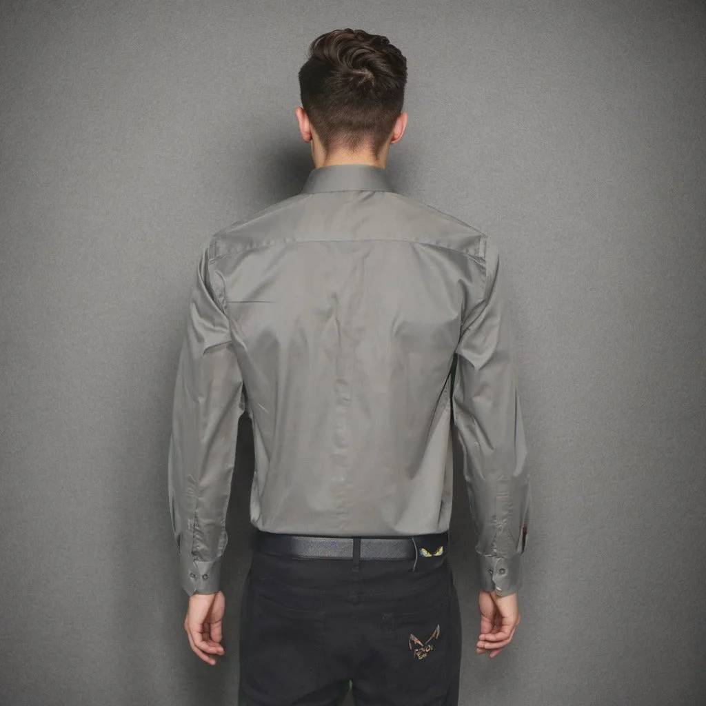 Giorgio Armani Dark Grey Premium Quality Shirt-1