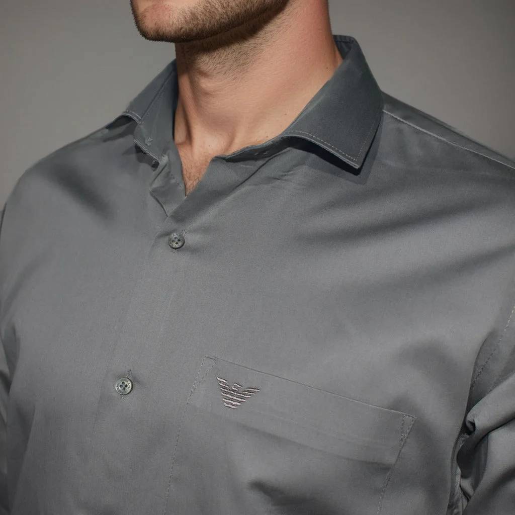 Giorgio Armani Dark Grey Premium Quality Shirt-2