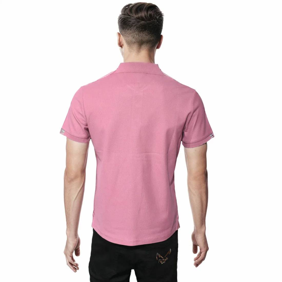 Dior Bee Embroidered Pink Premium Polo T-shirt-1