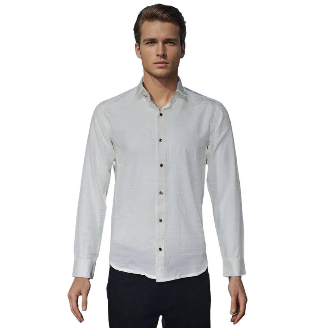 Gucci White Premium Quality Slim Fit Designer Shirt-4