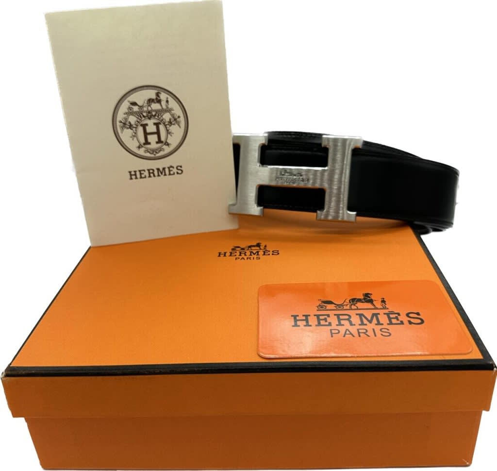 Hermes Black Premium Quality Belt-1