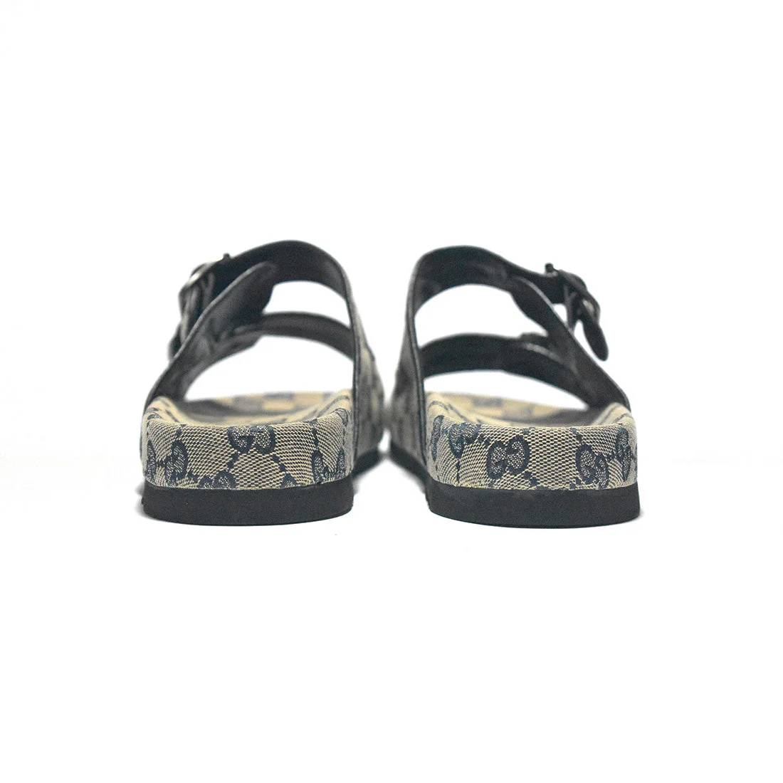 Gucci GG Canvas Cream & Black Mens Flip-flops-5
