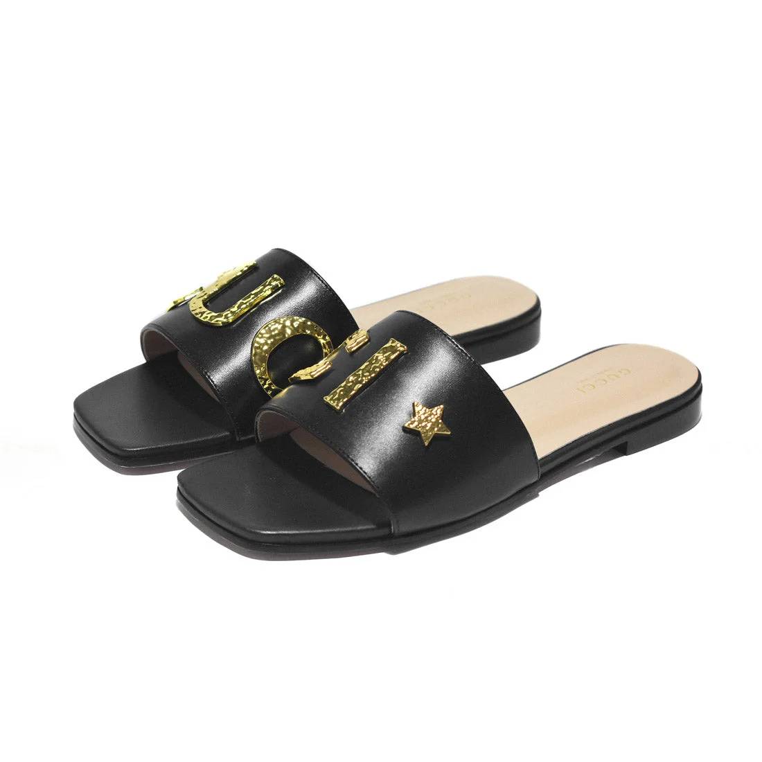 Gucci Black Premium Women's Flat Sandals-0