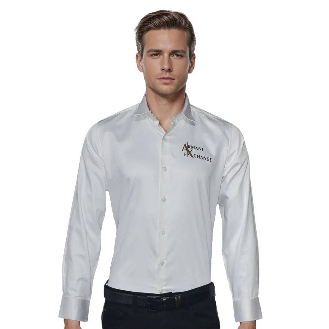 Armani Exchange White Premium Quality Shirt-0